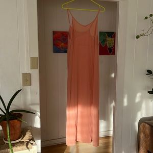 100% Silk long Acacia dress